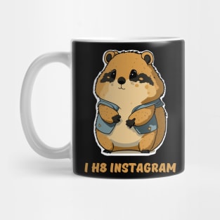 I hate instagram Mug